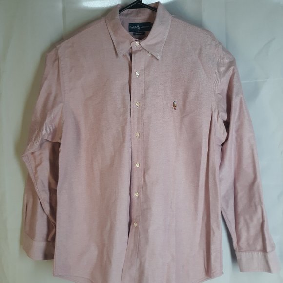 Ralph Lauren Button up Long Sleeve Custom Fit Mens - Picture 1 of 10